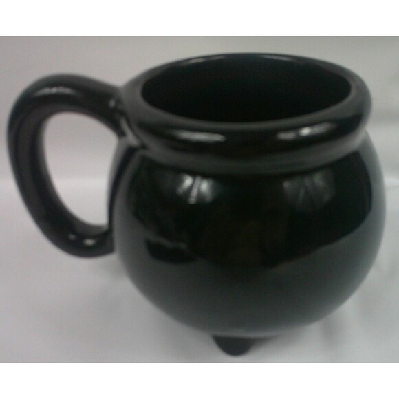 Harry Potter Coffee Mug Hogwarts Houses Black Cauldron 20 oz Silver Buffalo - Picture 3 of 4